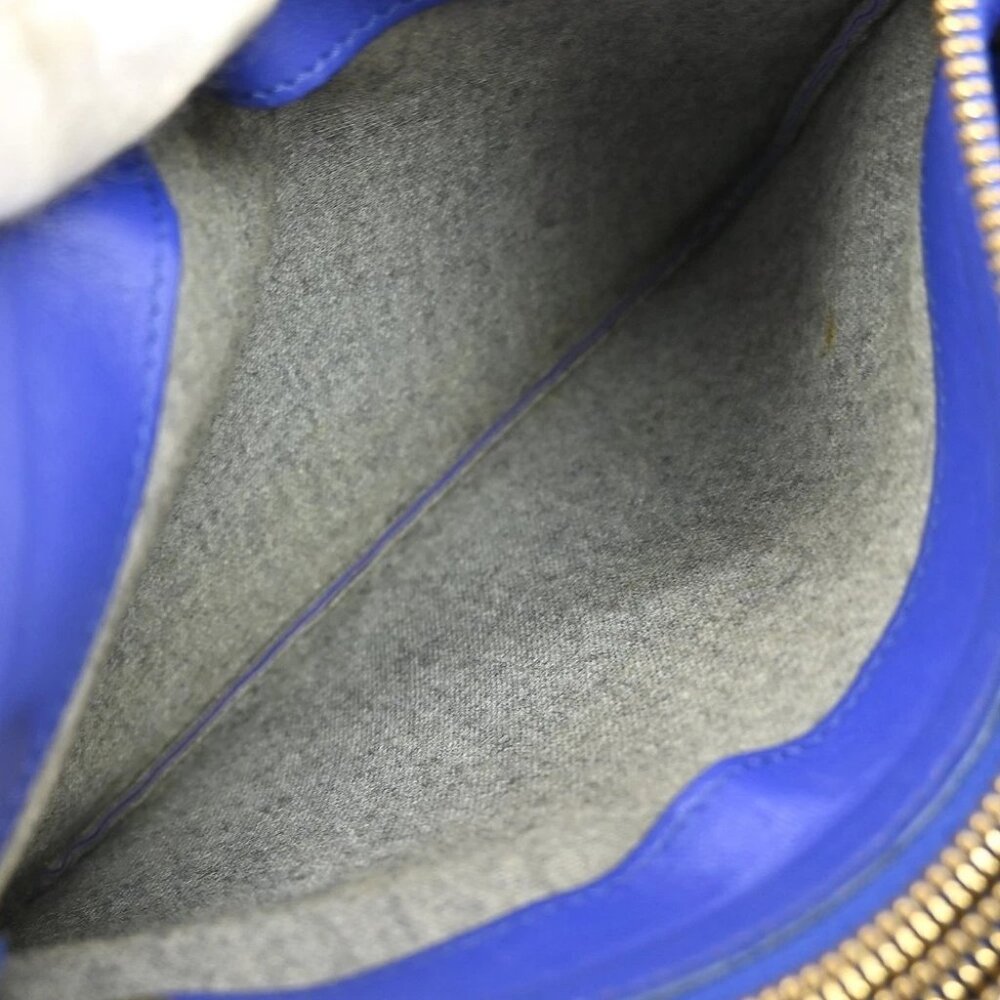 Celine Blue Leather Trio Shoulder Bag P.LA.0144 NQ03300 BNN07 - Picture 8 of 11